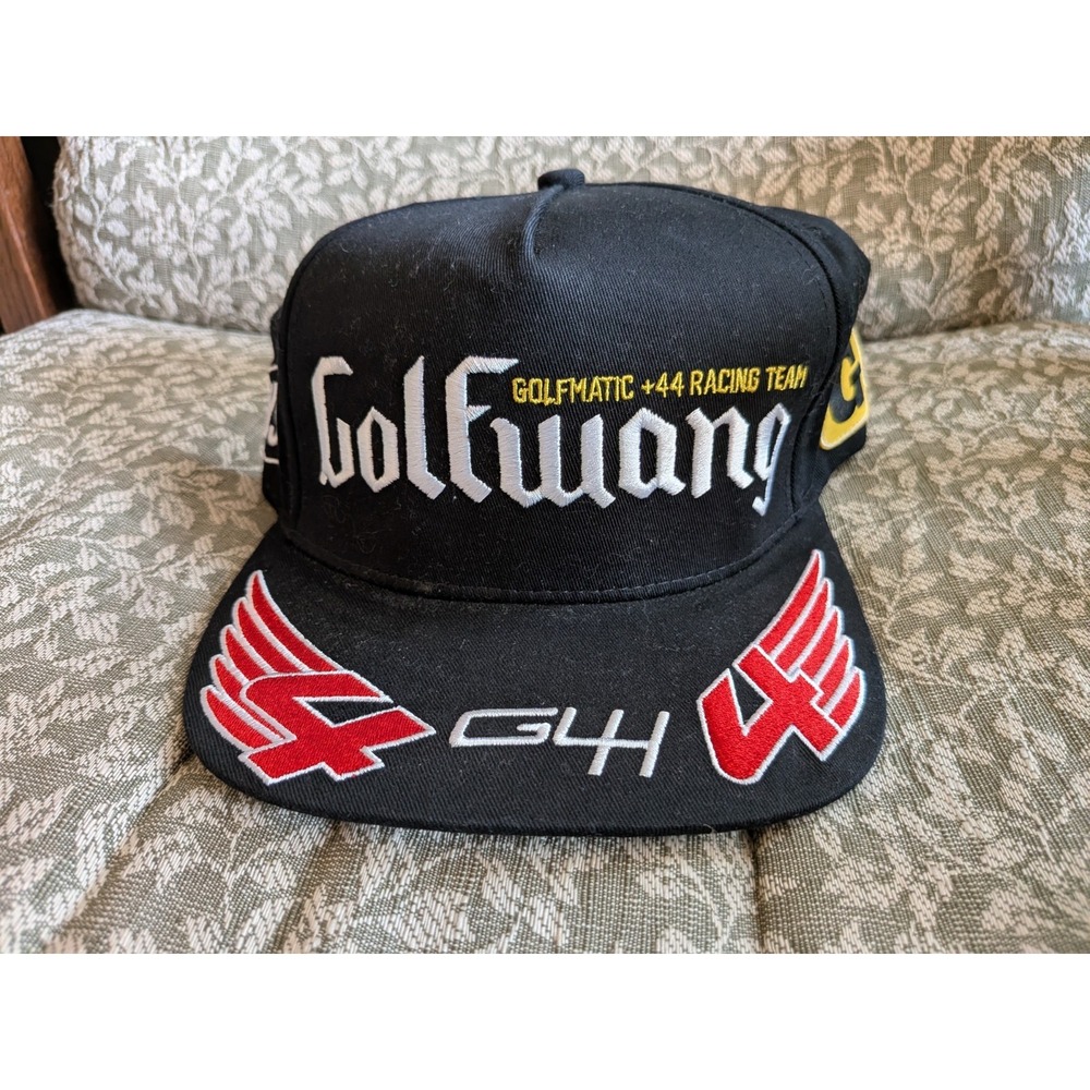 Golf Wang x +44 Racing Team Snapback Hat Black Adjustable Cotton Cap